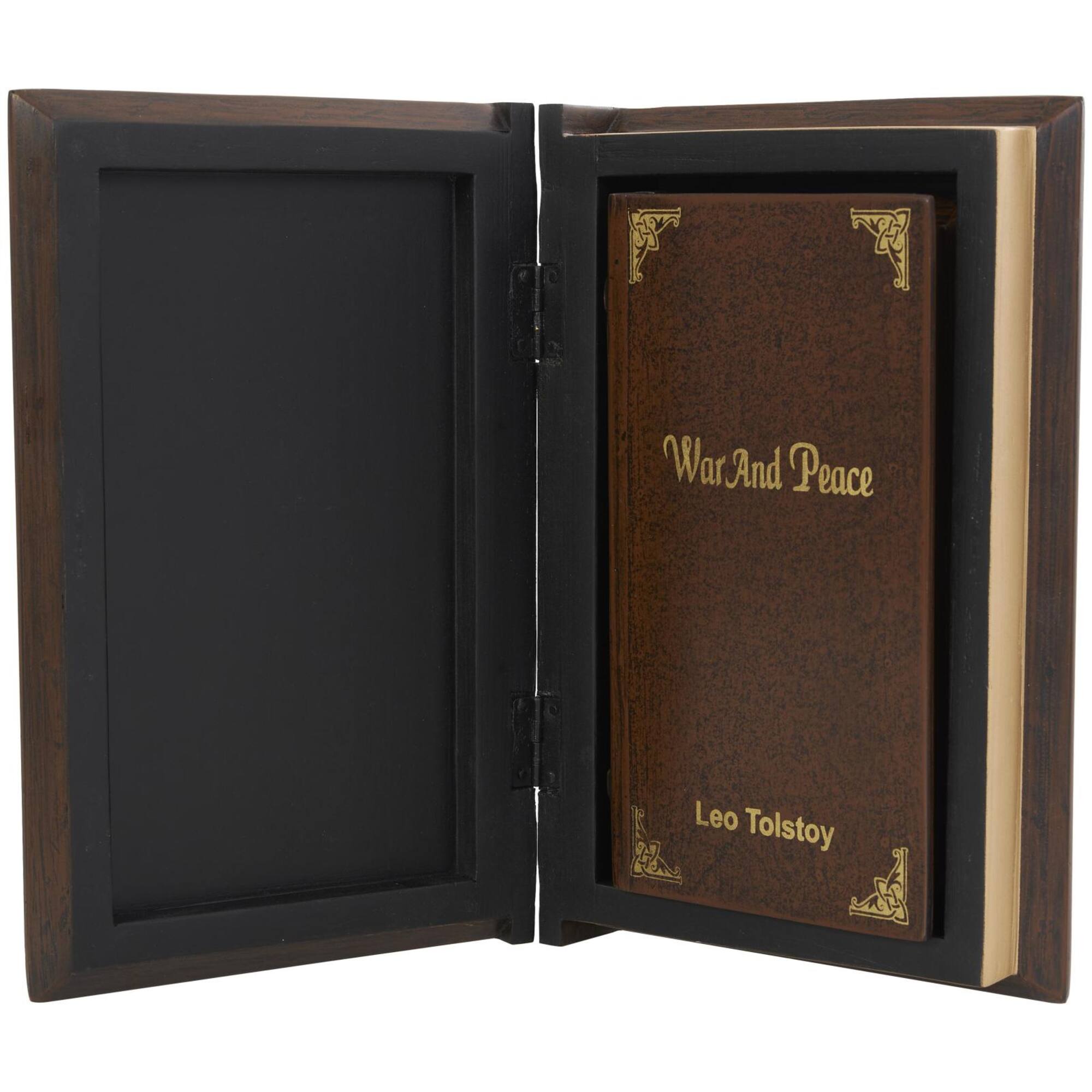 Brown War & Peace Storage Faux Book Box Set